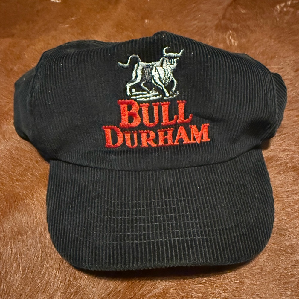 Vintage Bull Durham Tobacco Corduroy Snapback Cap